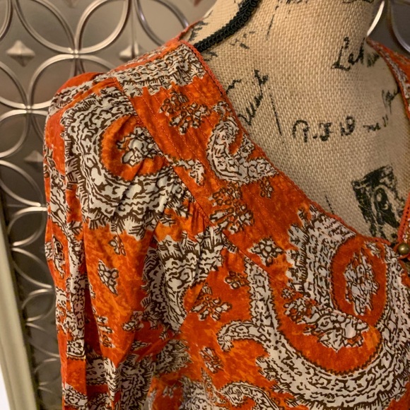 Banana Republic Orange Long Sleeve Top - Picture 5 of 7